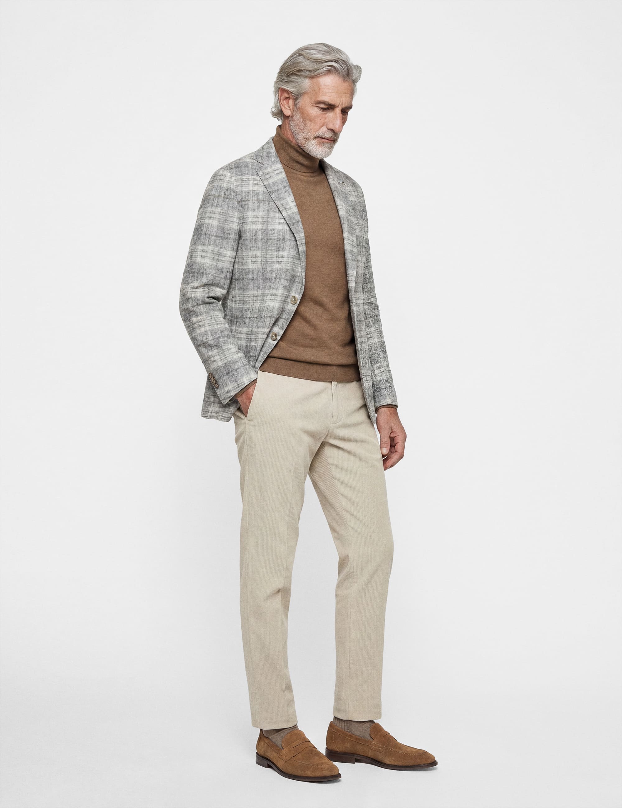 5376 Grey Check