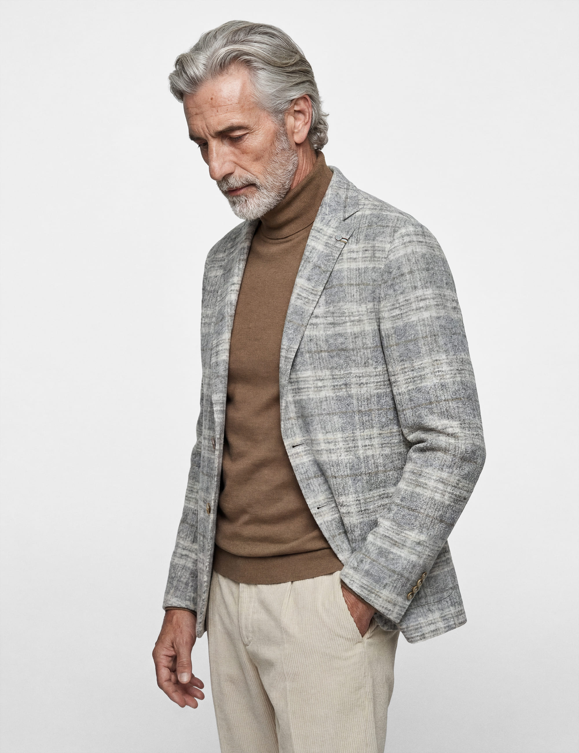 5376 Grey Check
