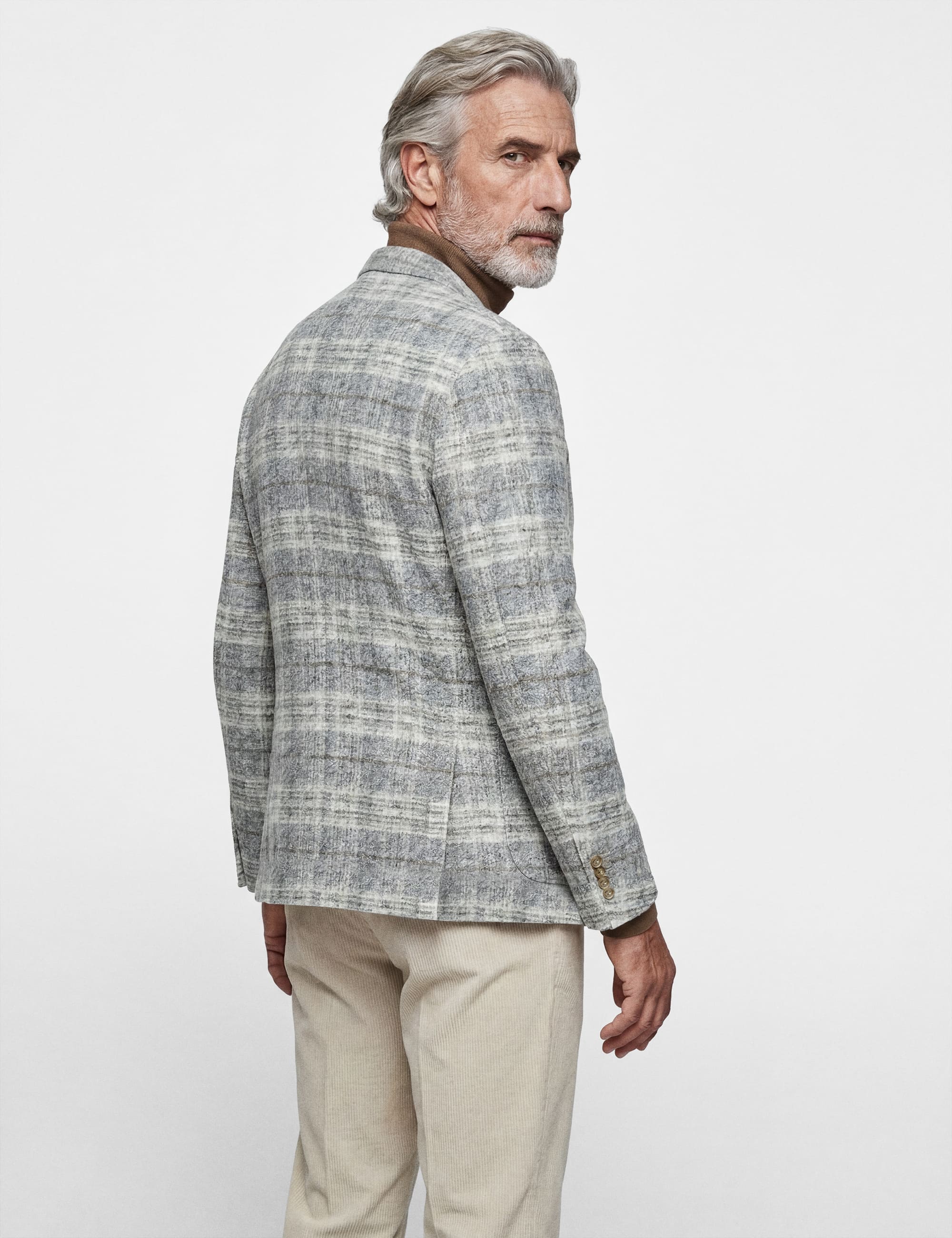 5376 Grey Check